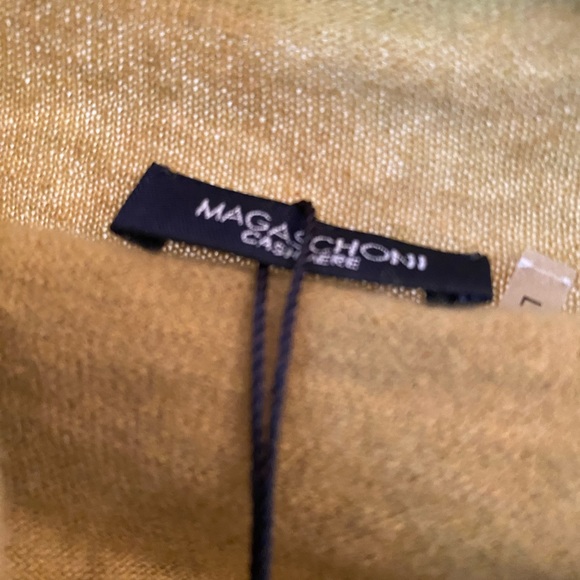 Magaschoni Chartreuse Cashmere Sleeveless Sweater - Picture 3 of 6